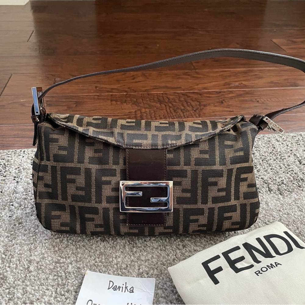 Fendi Zucca shoulder bag.